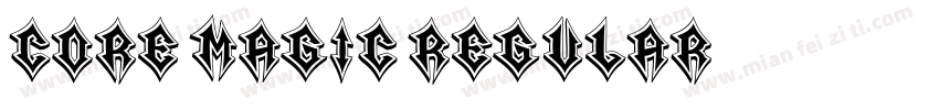 Core Magic Regular字体转换